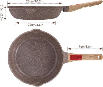 Antihaft-Keramikbeschichtung Bratpfanne 26 cm abnehmbarem Griff