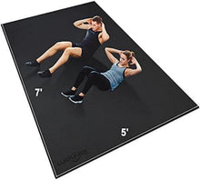 Bodenschutzmatte Fitnessgeräte rutschfest 213x152x0,7cm Schwarz