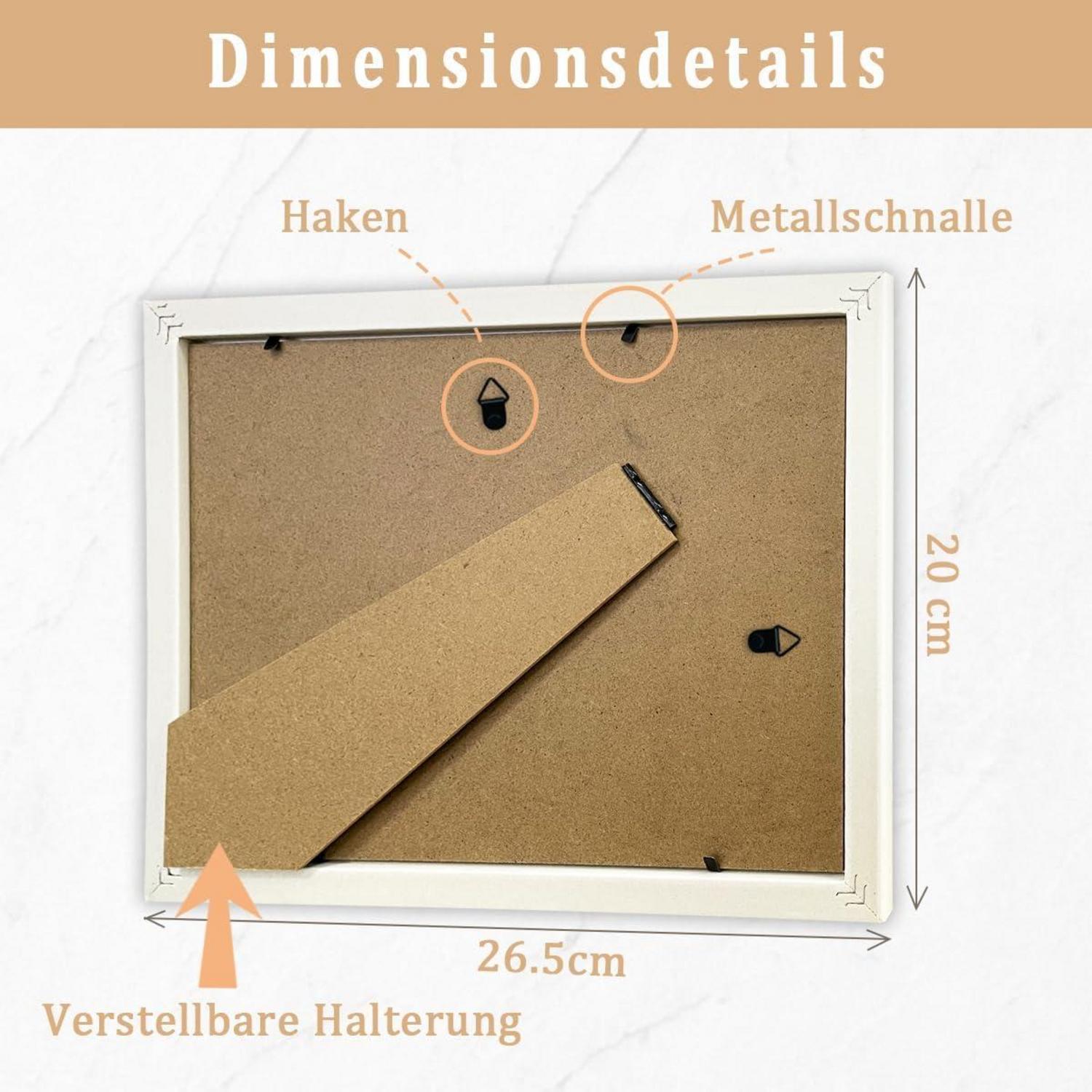Personalisierter Bilderrahmen Geldgeschenk Hochzeit Weltkarte 26,5x20cm
