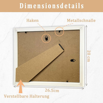 Personalisierter Bilderrahmen Geldgeschenk Hochzeit Weltkarte 26,5x20cm