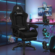 Gaming Stuhl mit Massage, Ergonomischer Computerstuhl, Schwarz