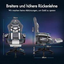 Racing Gaming Stuhl mit Massagefunktion und LED RGB