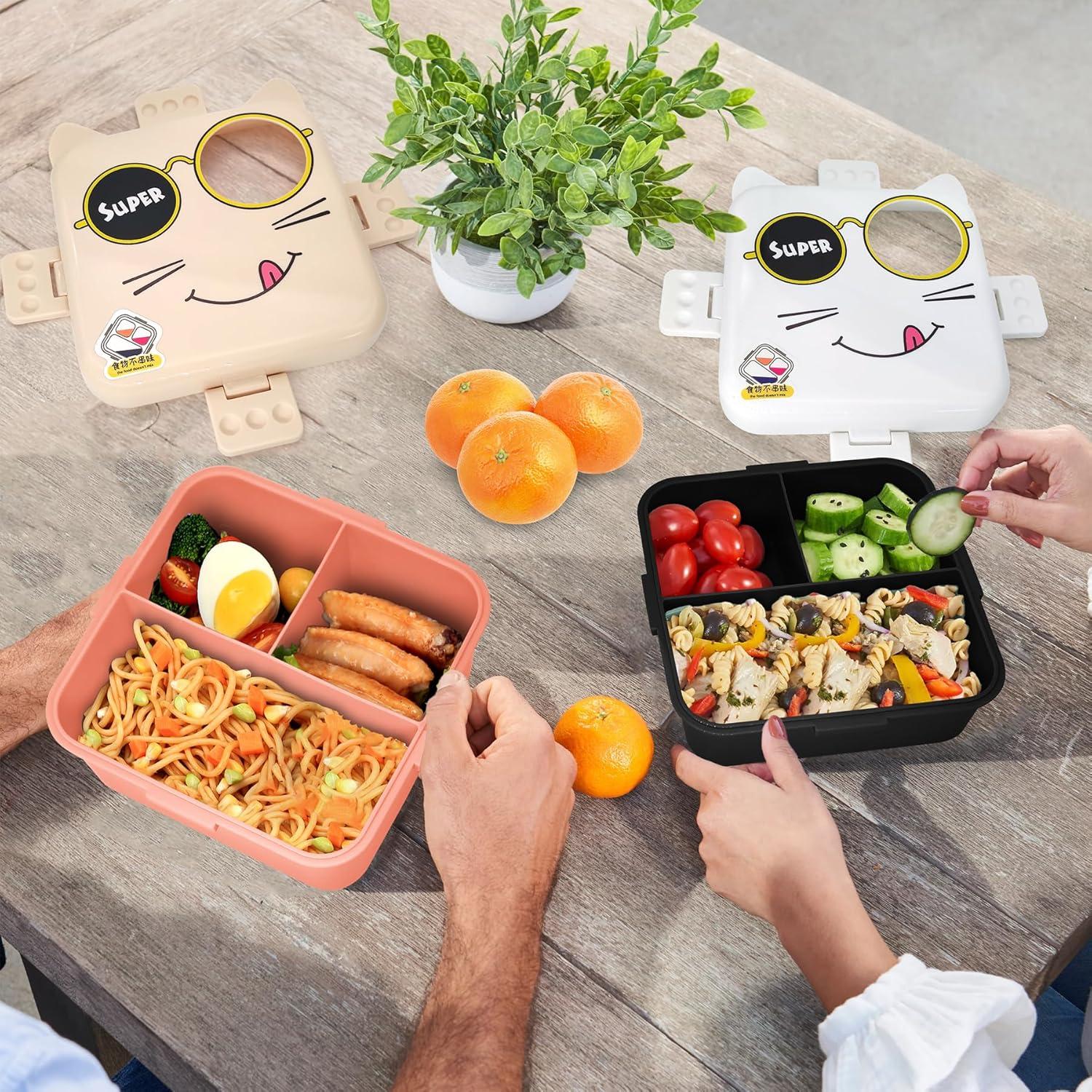 Brotdose Kinder mit Fächern Auslaufsicher Lunchbox Jausenbox Bento Box