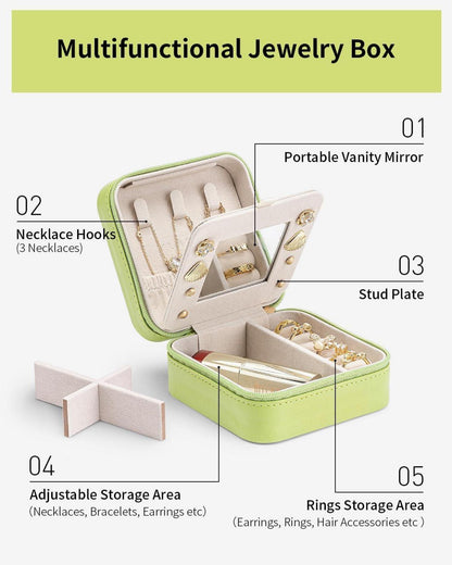 Schmuckkästchen Reise Damen Schmuckkasten Mini Schmuck-Reiseetui Uhren