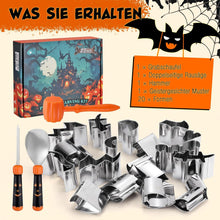 HAUSHOF Halloween Kürbis Schnitzset 23-tlg. mit Hammer und