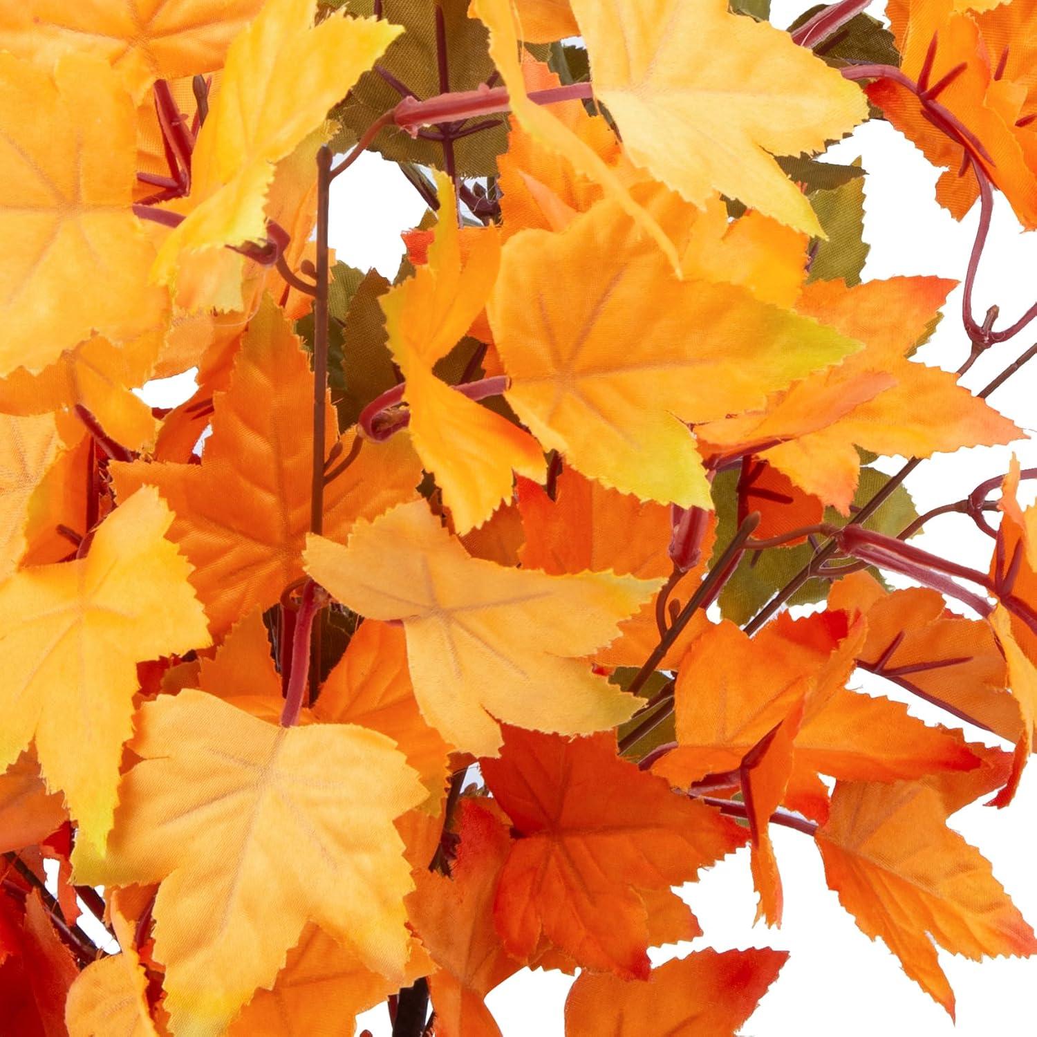 Künstliche Ahornblätter Herbst-Deko Set 4tlg. Gemischt
