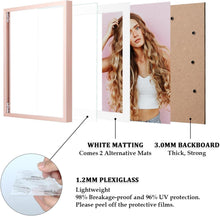 Aluminium Bilderrahmen 13x18 cm 2-Pack Rose Gold Plexiglas