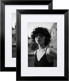 Egofine Aluminum Picture Frame Black Plexiglass Tabletop Wall Mount 2