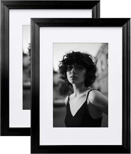 Egofine Aluminum Picture Frame Black Plexiglass Tabletop Wall Mount 2