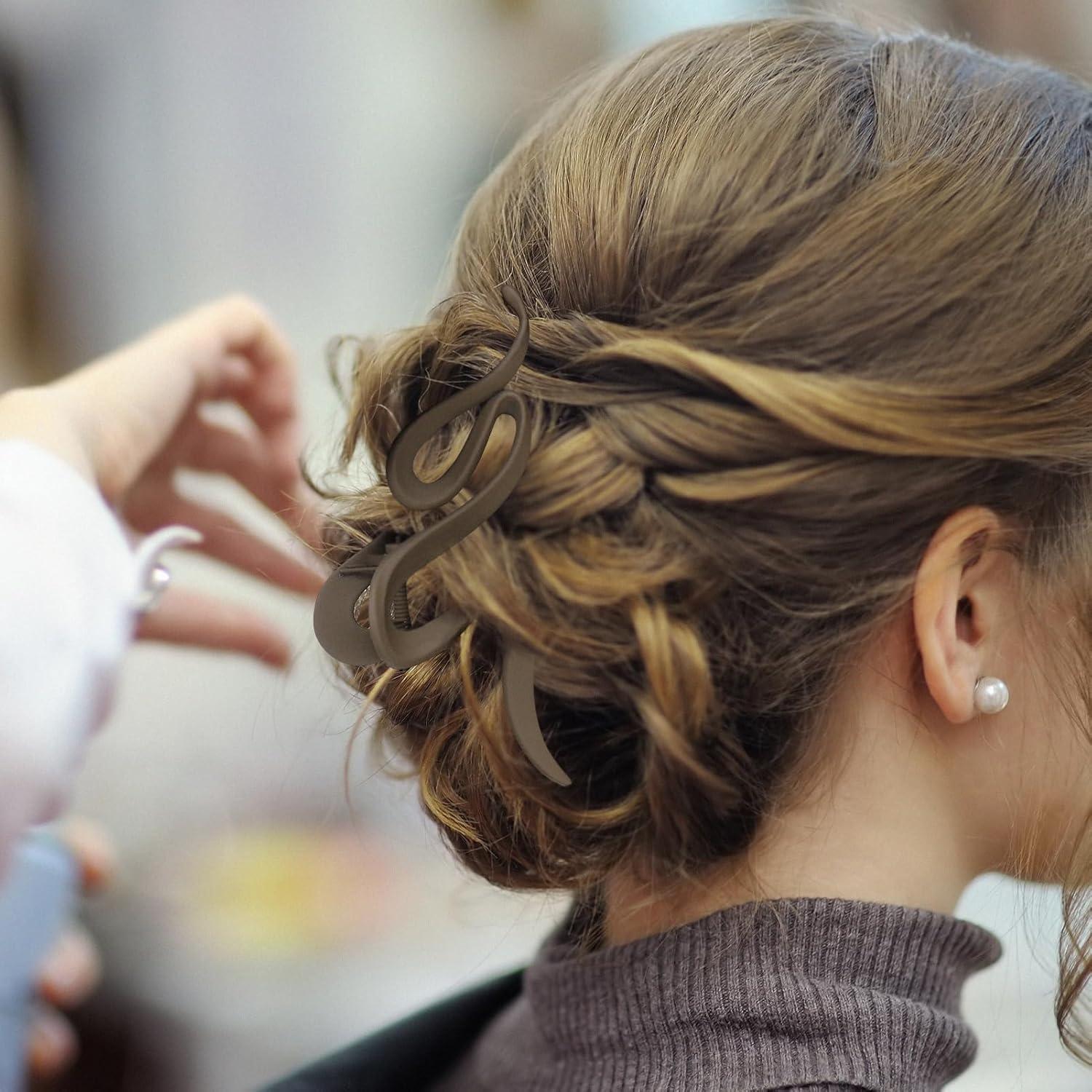 4er Set Große Haarklammer 13cm Rutschfest Haarstyling Zubehör