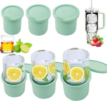 Eiswürfelform Silikon für Stanley Cup 3 Stück Ice Cube Tray Deckel