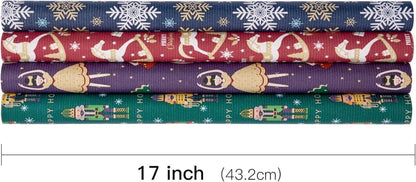 Weihnachts-Geschenkpapierrolle Kraftpapier Nussknacker