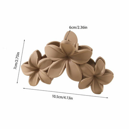 4er Set Große Blumen Haarspangen für Dickes Dünnes Haar, Rutschfestes Haarstyling-Zubehör