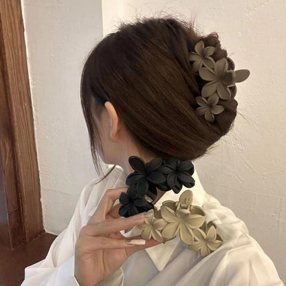 4er Set Große Blumen Haarclips für Dickes Dünnes Haar Frau Mädchen
