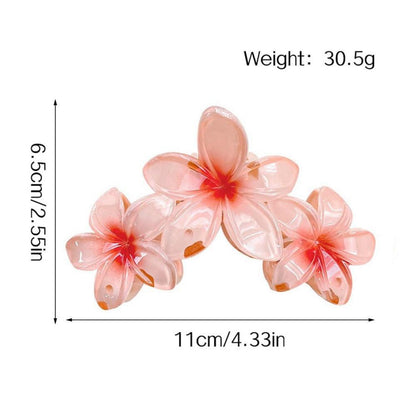 4er Pack Blumen Haarklammern Acryl Haarspangen Damen Mädchen Haar-Zubehör