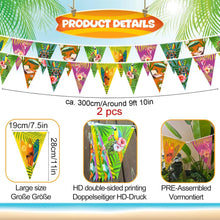 Hawaii Sommer Party Deko 14 Stück Wimpelkette Strand