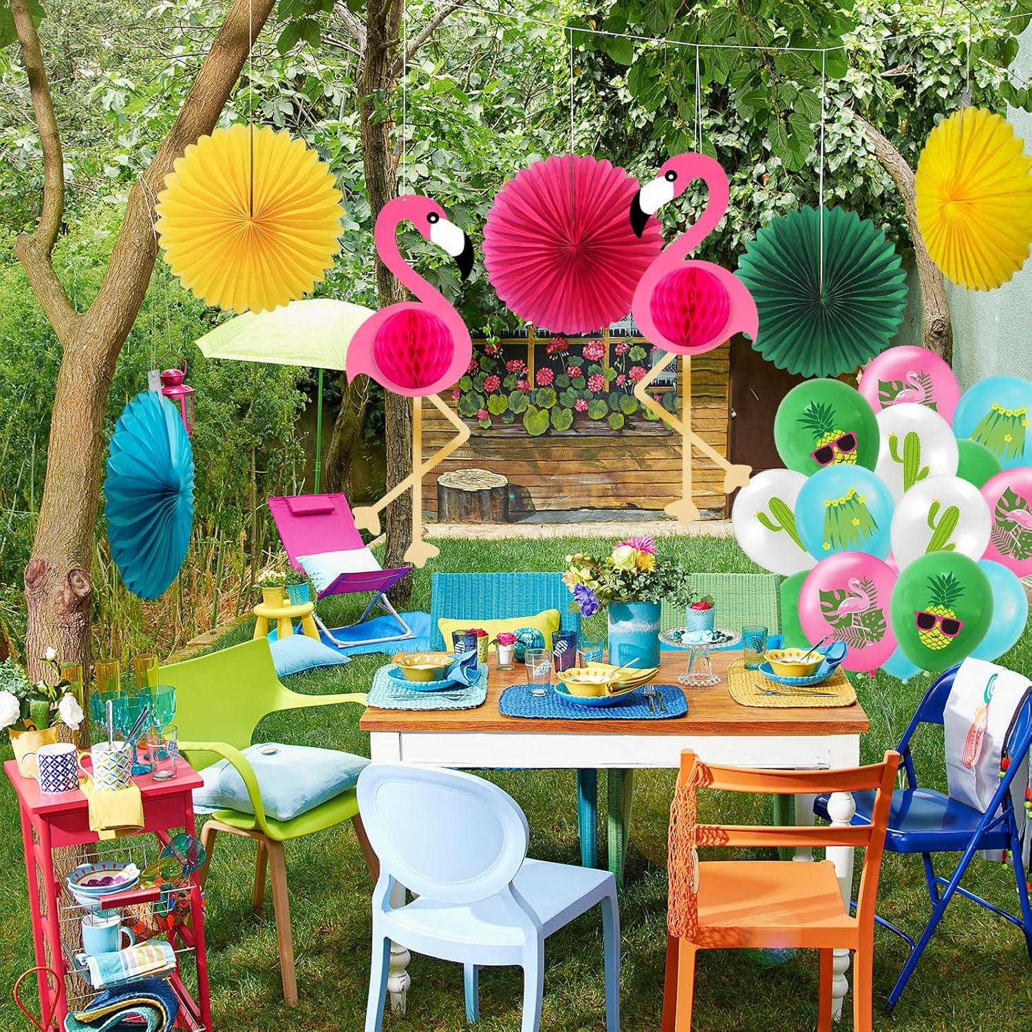 Flamingo Hawaii Deko für Sommerpartys & Outdoor-Events