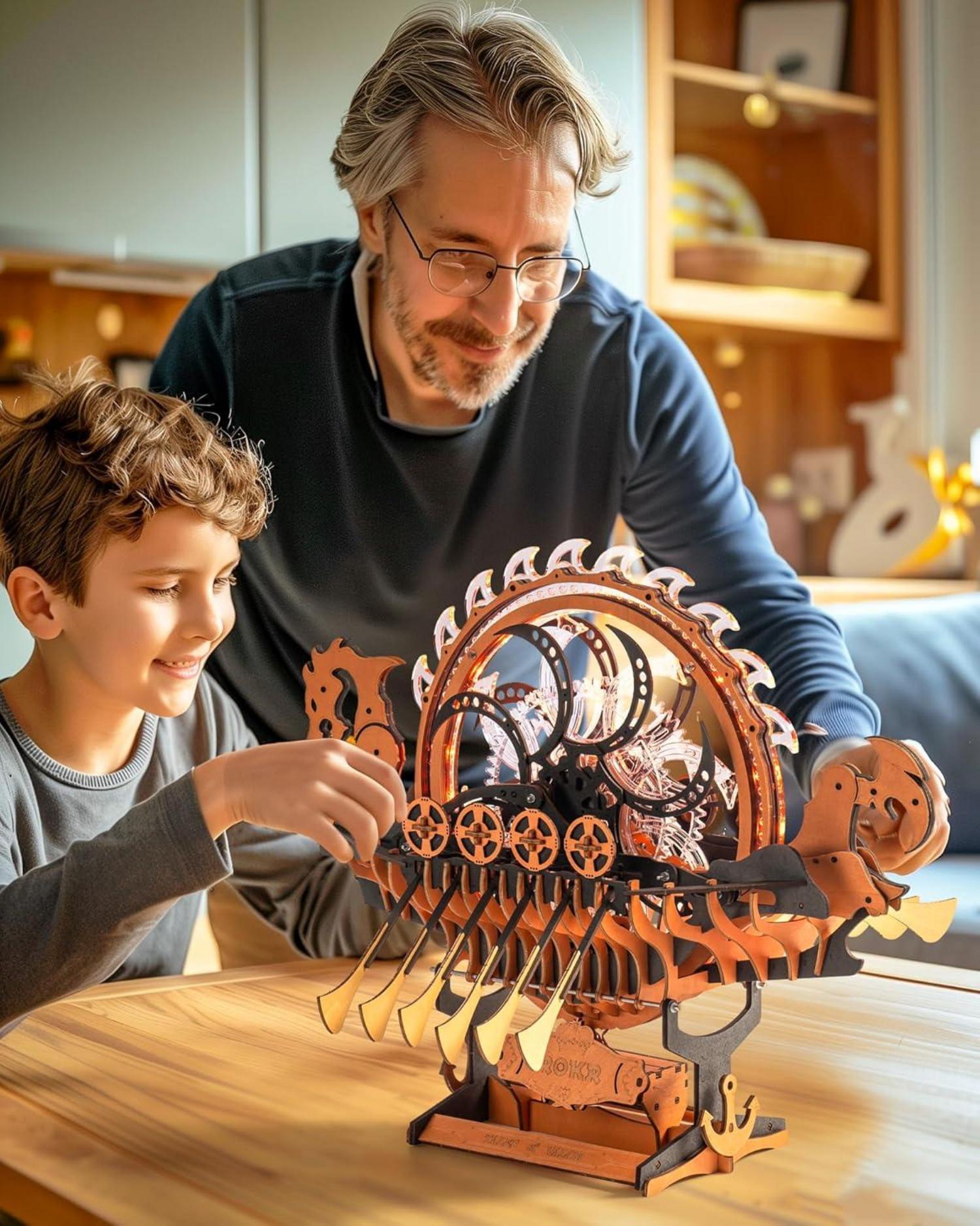 ROKR 3D Puzzle Holz Schiff Drachenboot