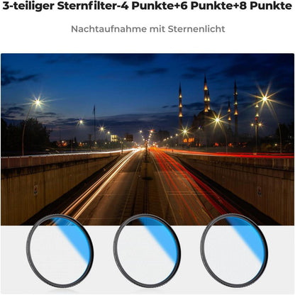 82mm Sternfilter Set 4/6/8 Punkte Nano Beschichtung