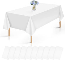 10er Pack Einweg Tischdecke Weiß Wasserdicht 137x274cm für Party
