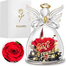 Ewige Rose Engel Figur Infinity Rose Geschenk für Freundin