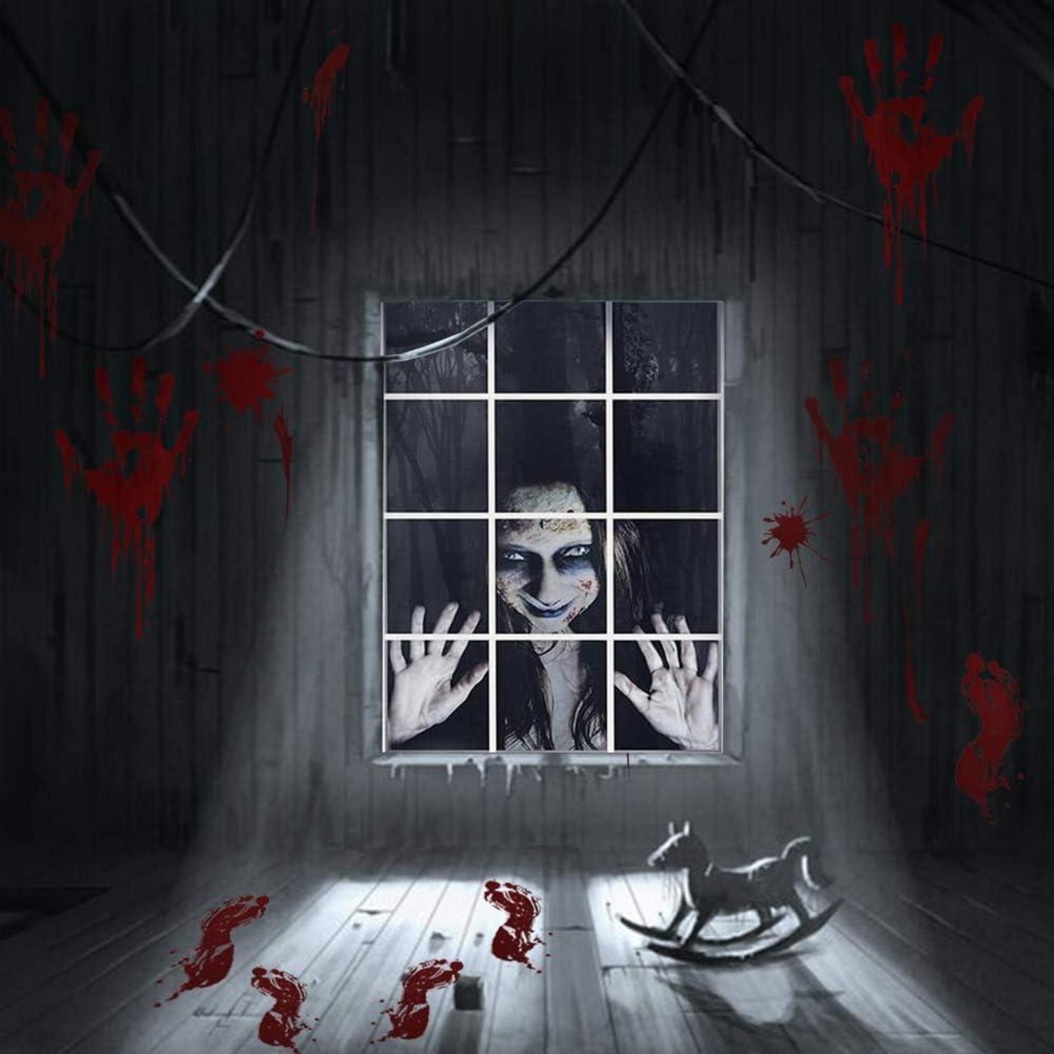 Halloween Geister Dekoration Fensterbild Horror Zubehör