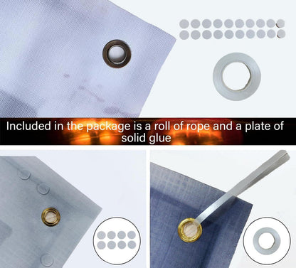 Halloween Geister Fensterdeko Gruselig Horror Party Deko 80x120cm