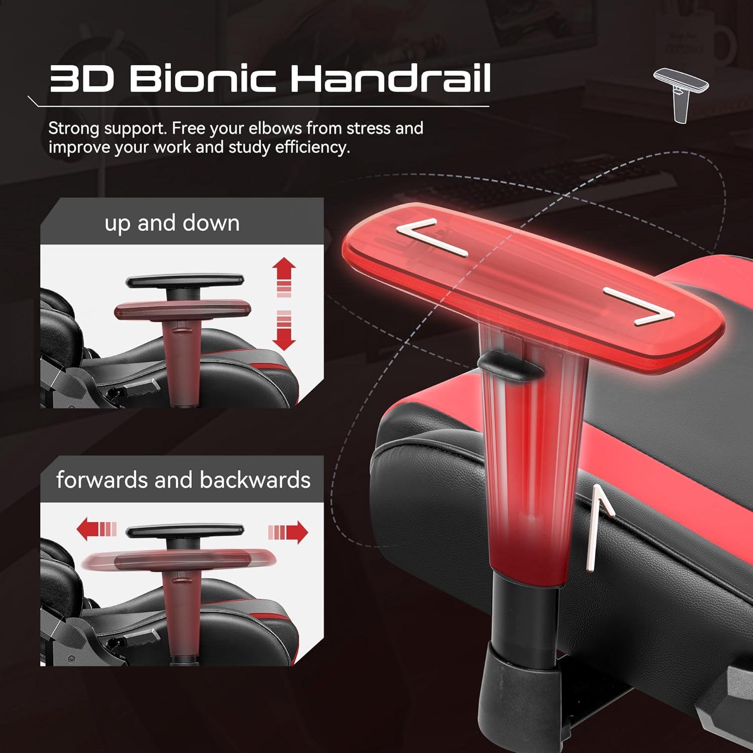 Gaming Chair Ergonomisch Höhenverstellbar Racing Style Gamer Stuhl