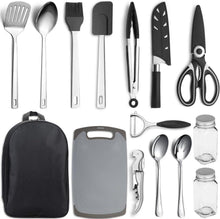 Kyraton Camping Kochgeschirr Set 15-teilig aus Edelstahl