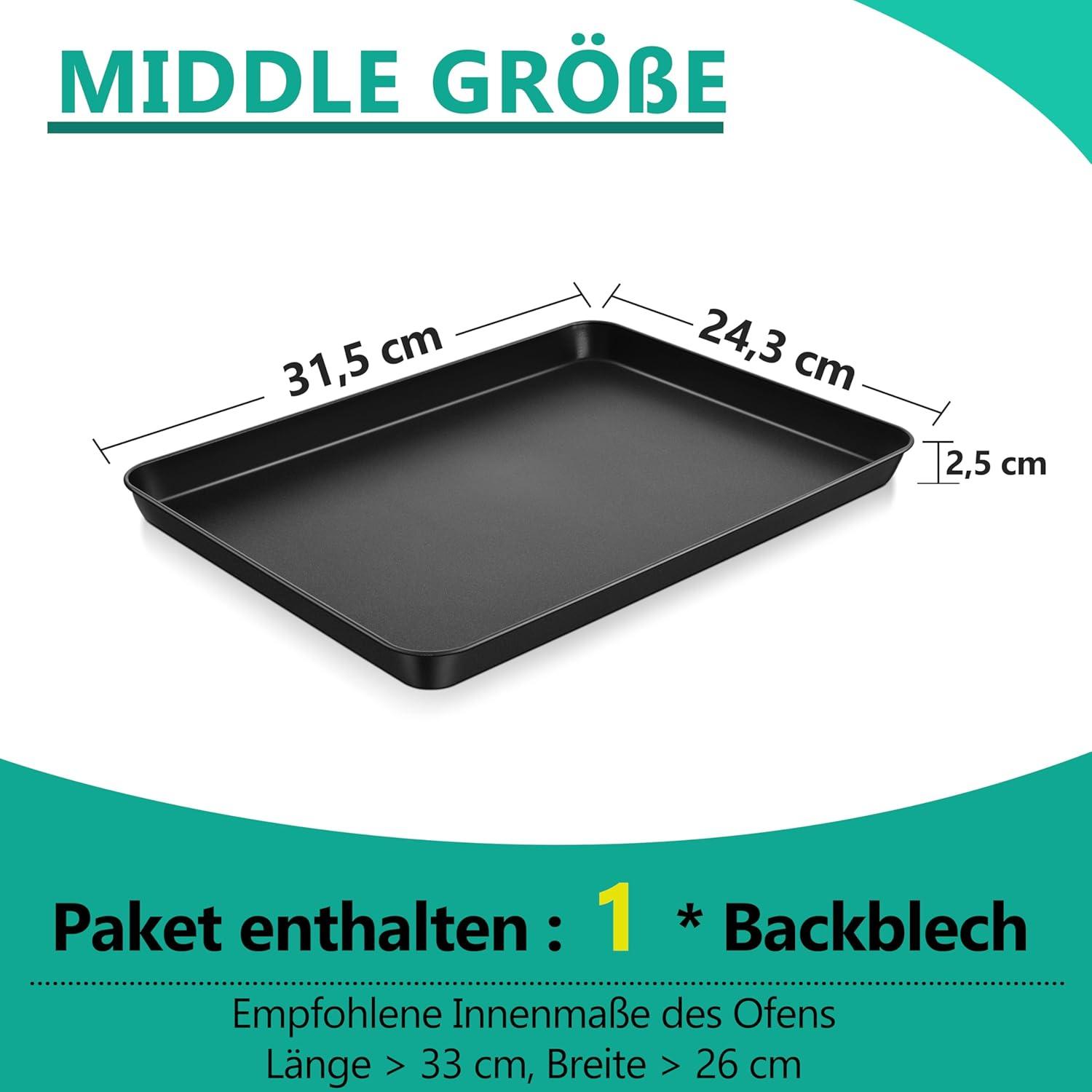 Rechteckiges Ofenblech mit Antihaftbeschichtung - Gesund