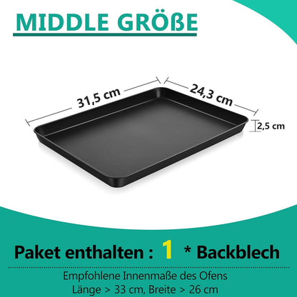 Rechteckiges Ofenblech mit Antihaftbeschichtung - Gesund