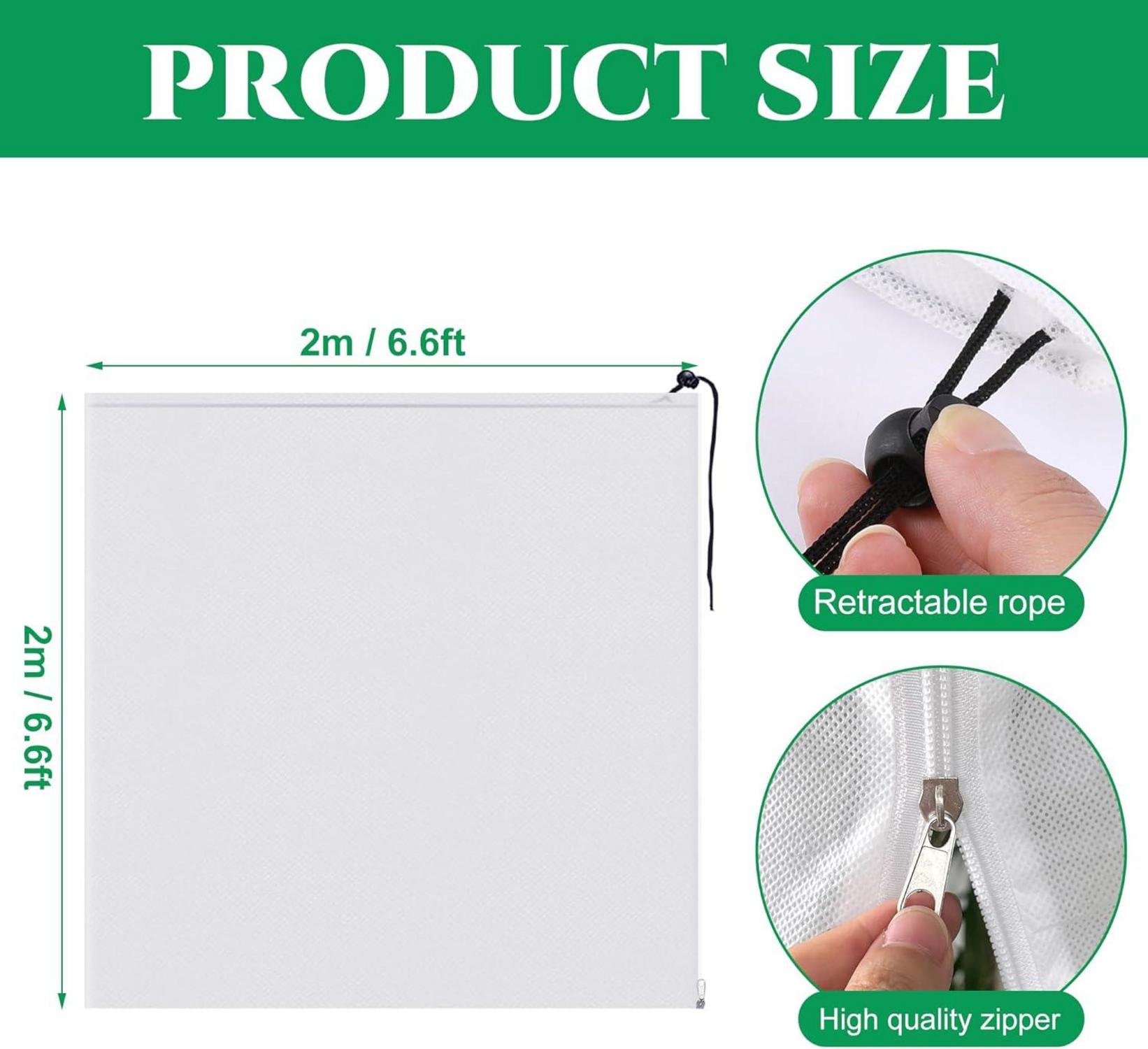 2er Set Groß Frostschutz Pflanzenschutzsack 2x2m