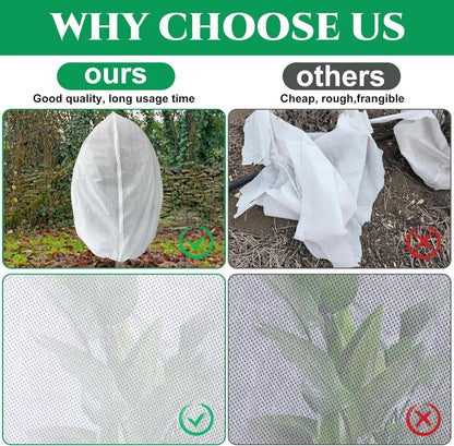 2er Set Winter Pflanzenschutz 2x2m Frostschutz Pflanzenabdeckungen mit
