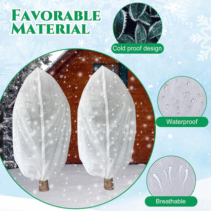 2er Set 2x2m Groß Winterschutz Pflanzen Abdeckung Frostschutz