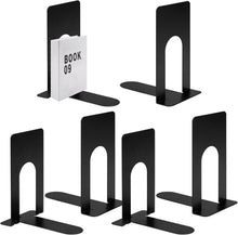 Metall Buchstütze Schwarz 80x70x130mm für Bücher DVDs Magazine
