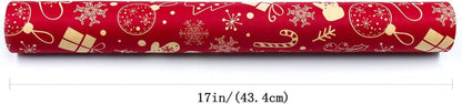 43x15m Weihnachtsgeschenkpapierrolle Kraftpapier recycelbar