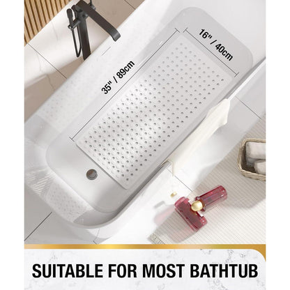 Rutschfeste Badewannenmatte 89x40cm – Schnelltrocknend & Sicher