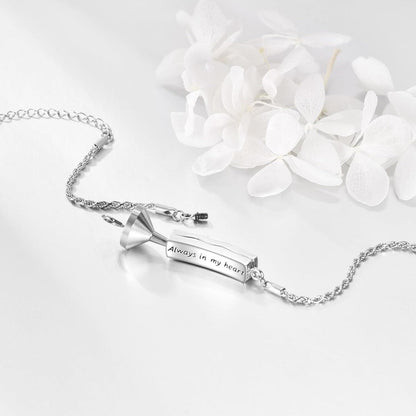 Urnenarmband Lebensbaum Sterling Silber Kremationsschmuck für Damen