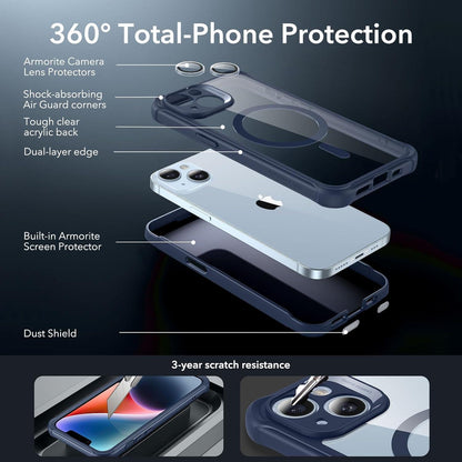iPhone 14 Hülle MagSafe 360 Grad Stoßfest Magnetisch Kameraschutz