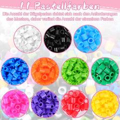Bügelperlen Set XL mit Tieren Muster, 1000 Stück, kreatives Bastelset