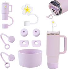 Silikon Cup Zubehörset 6 auslaufsicher Strohdeckel 850 ml Becher
