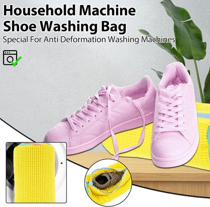Schuhwaschbeutel für Sneaker 2er Set Gelb 39x19cm mit Reißverschluss