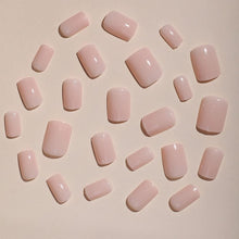 JUSTOTRY 24er Pack Pink Nägel Aufkleben Kurz Peach Eckig