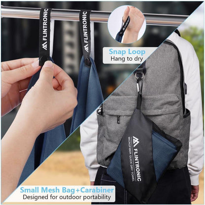 Mikrofaser Handtuch Set für Sport, Strand & Reise - Schnelltrocknend