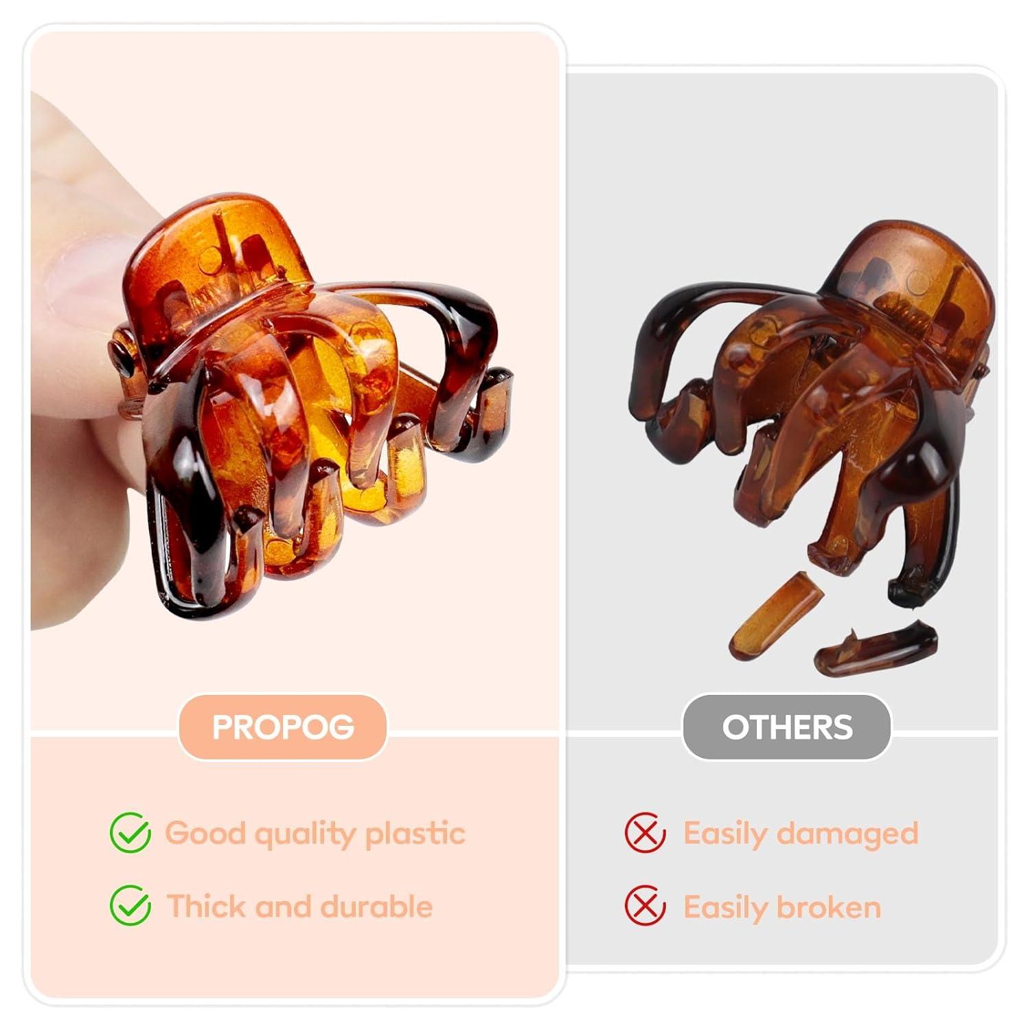 Haarklammer Schwarz Mini Kunststoff Damen 15 Stück Hair Clip Dünnes