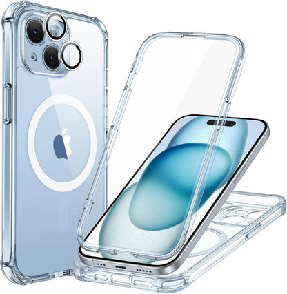 ESR iPhone 15 Schutzhülle mit MagSafe Kameraschutz Blau