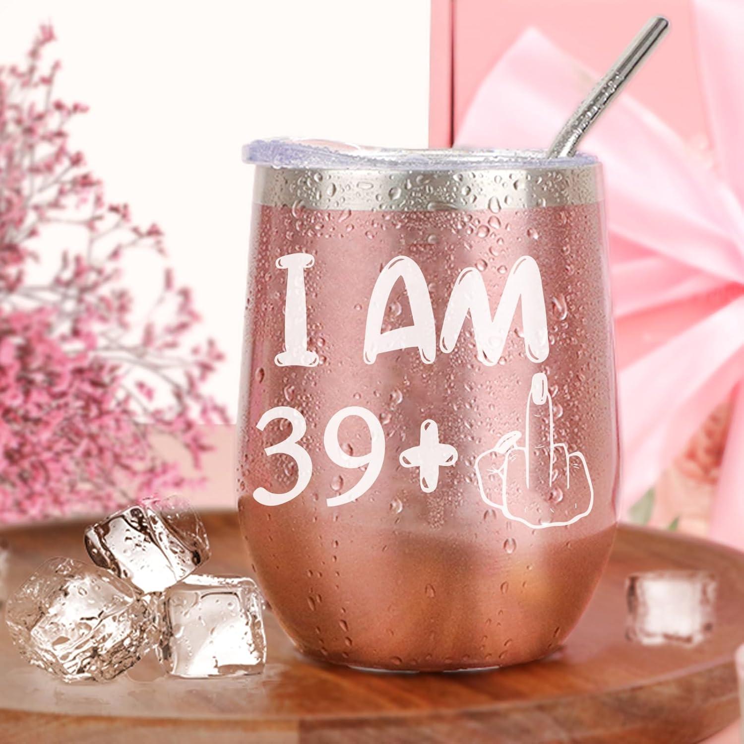 Geburtstag 40 Frau Geschenkset Weinbecher Spa Geschenkbox