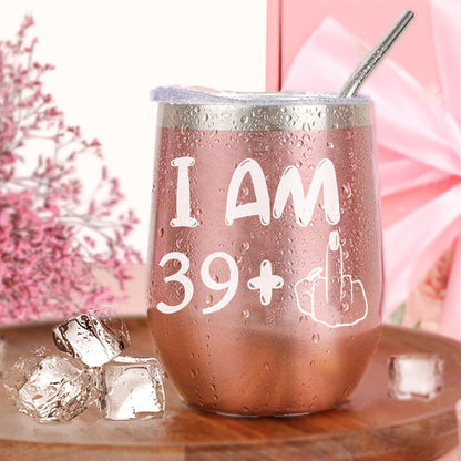 Geburtstag 40 Frau Geschenkset Weinbecher Spa Geschenkbox