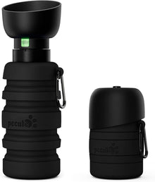 Hundewasserflasche Faltbar Trinkflasche Outdoor Schwarz XL 850ml