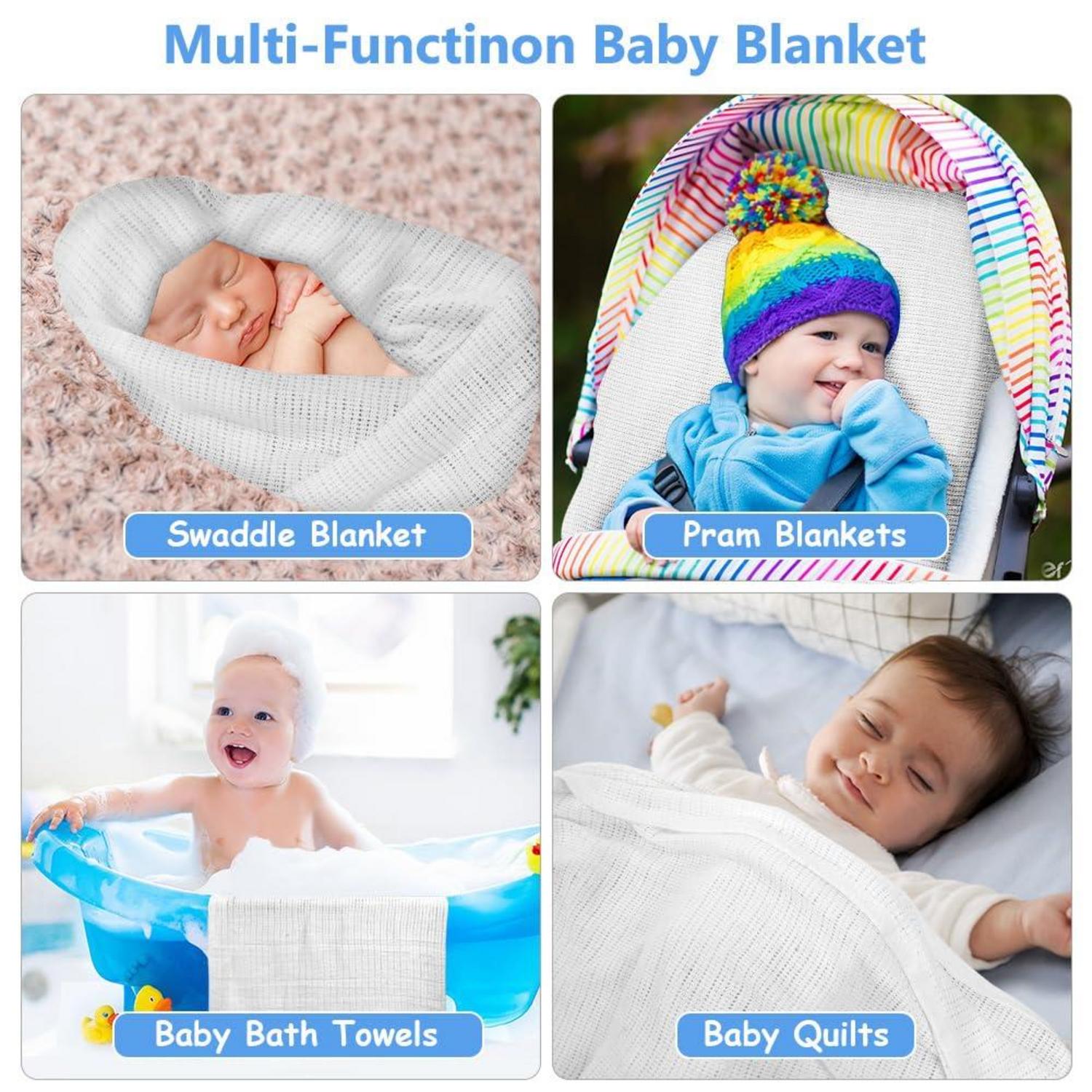 Babydecke Set 100% Baumwolle 98x70cm Atmungsaktiv Geschenk